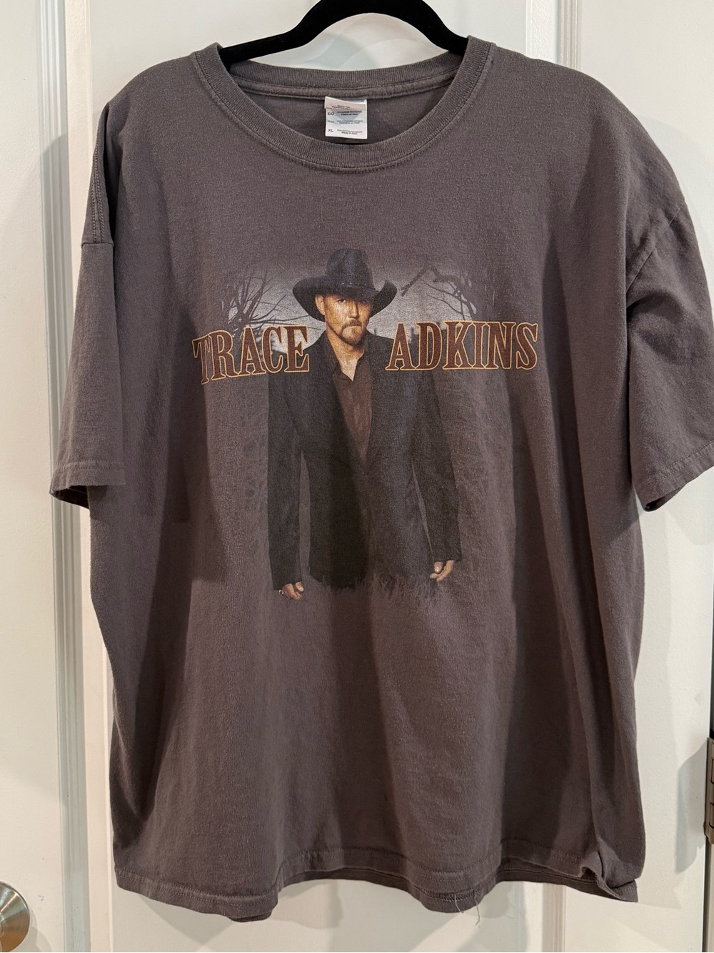 Trace Adkins Graphic T-Shirt - Men's Charcoal Concert Tee size XL